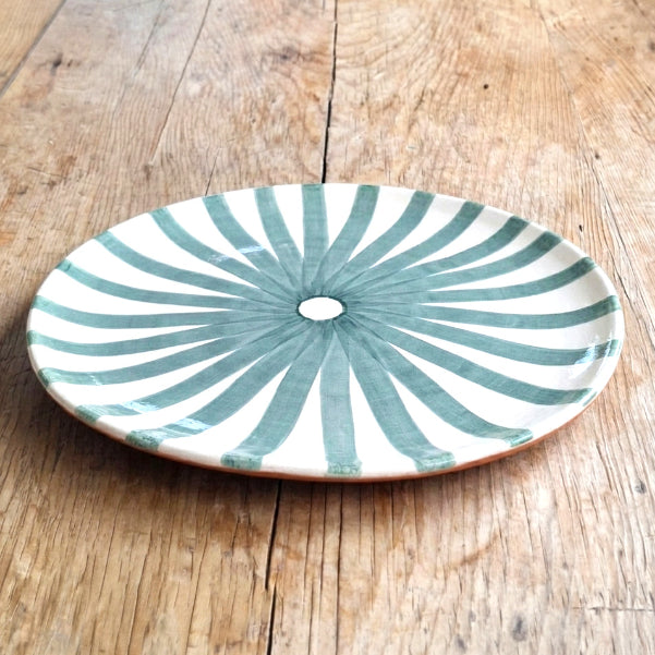 Terracotta Ray Dinner Plate | Sage - Image 3