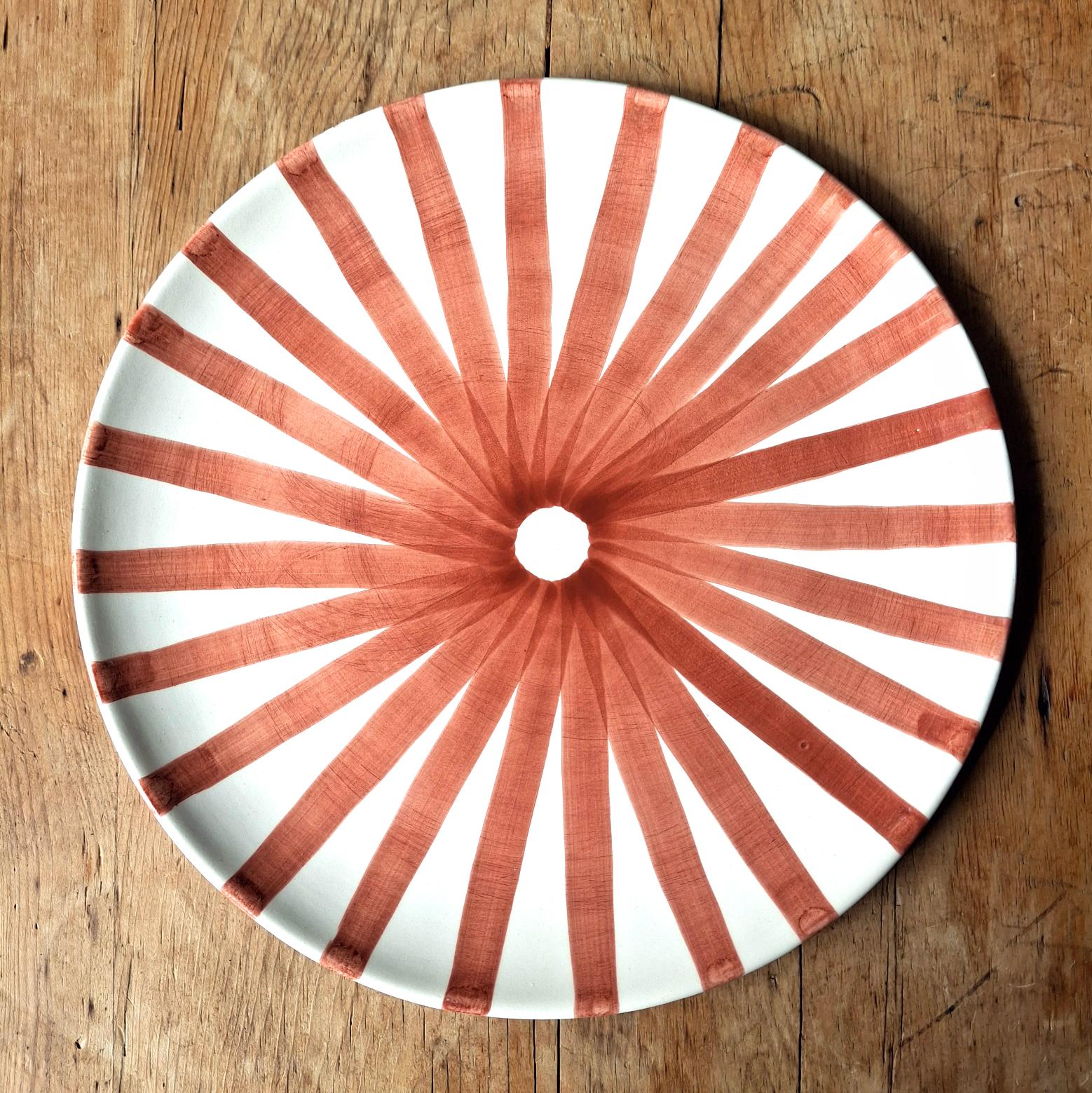 Terracotta Ray Dinner Plate | Terracotta