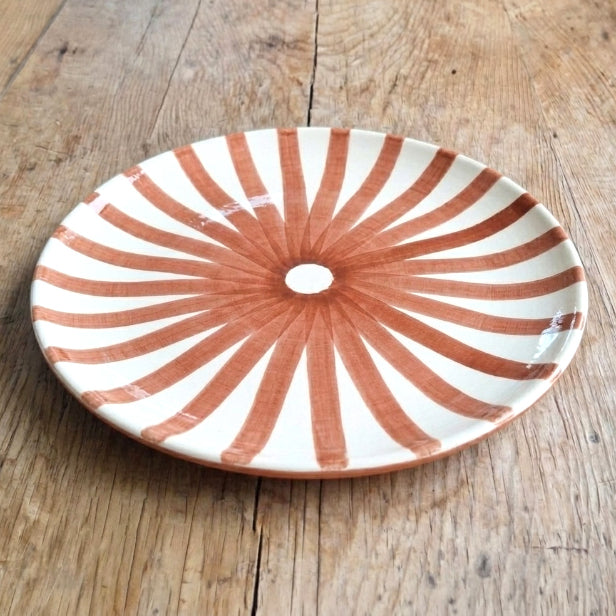 Terracotta Ray Dinner Plate | Terracotta - Image 2