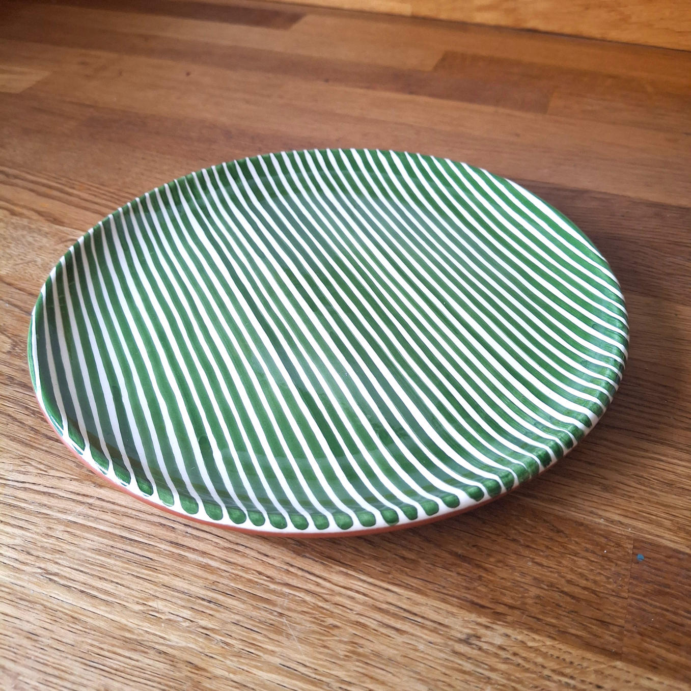 Terracotta Stripes Side Plate | Green - Image 2