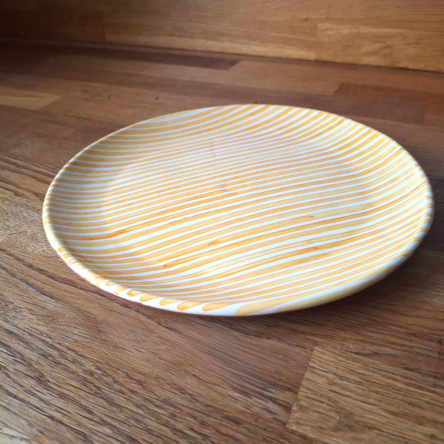 Terracotta Stripes Side Plate | Yellow - Image 2