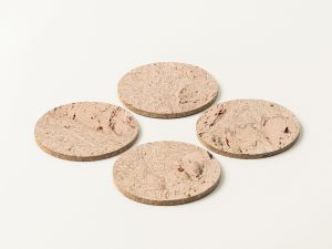 Cork Coasters | Twist Pearl | Round