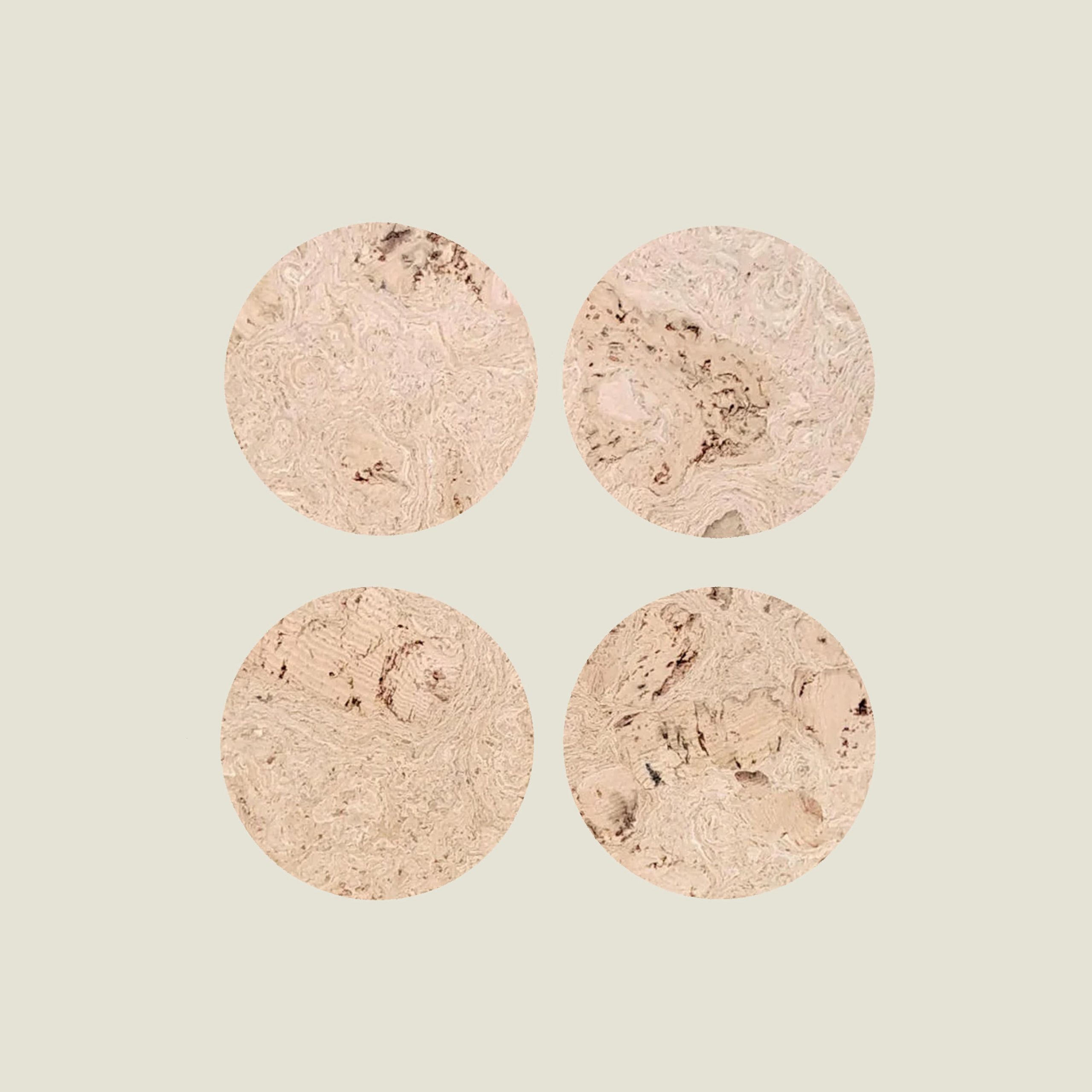 Cork Coasters | Twist Pearl | Round - Image 2