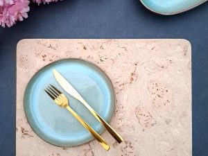 Cork Placemats | Twist Pearl | Rectangular