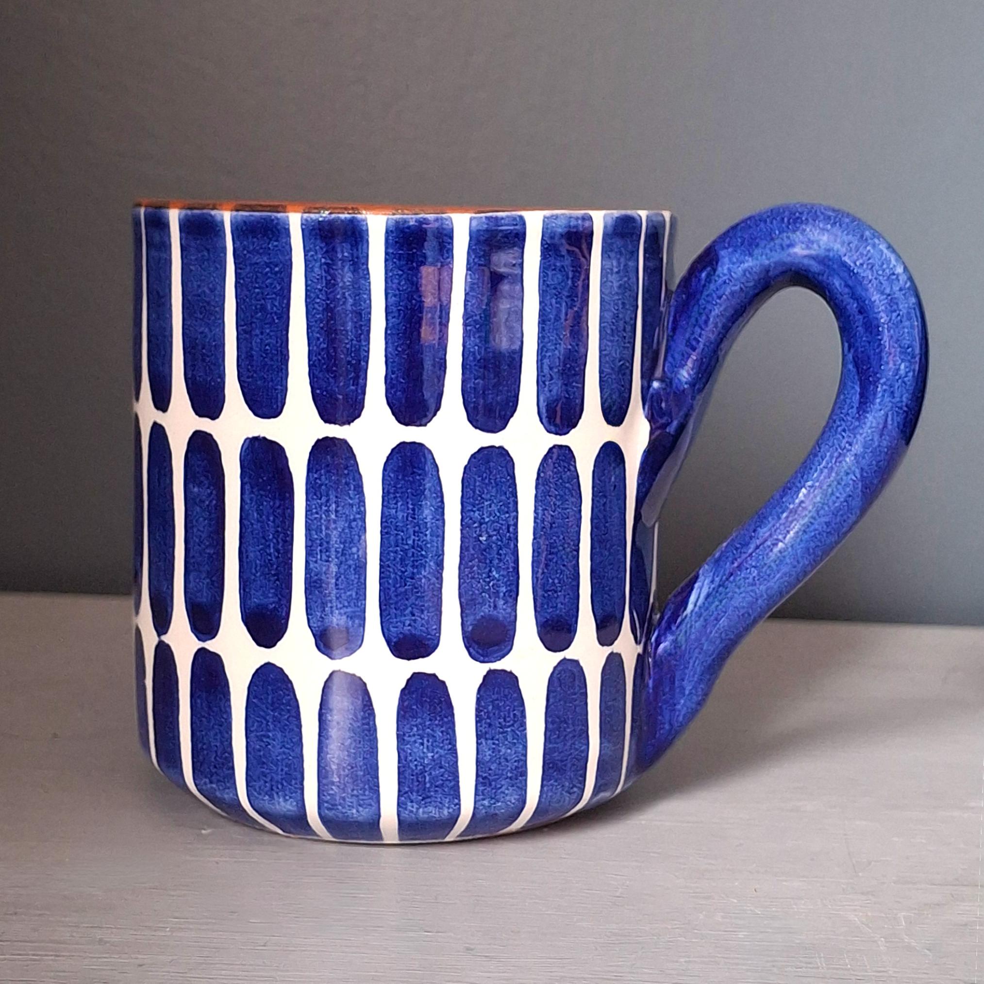 Terracotta Dash Mug | Blue - Image 2