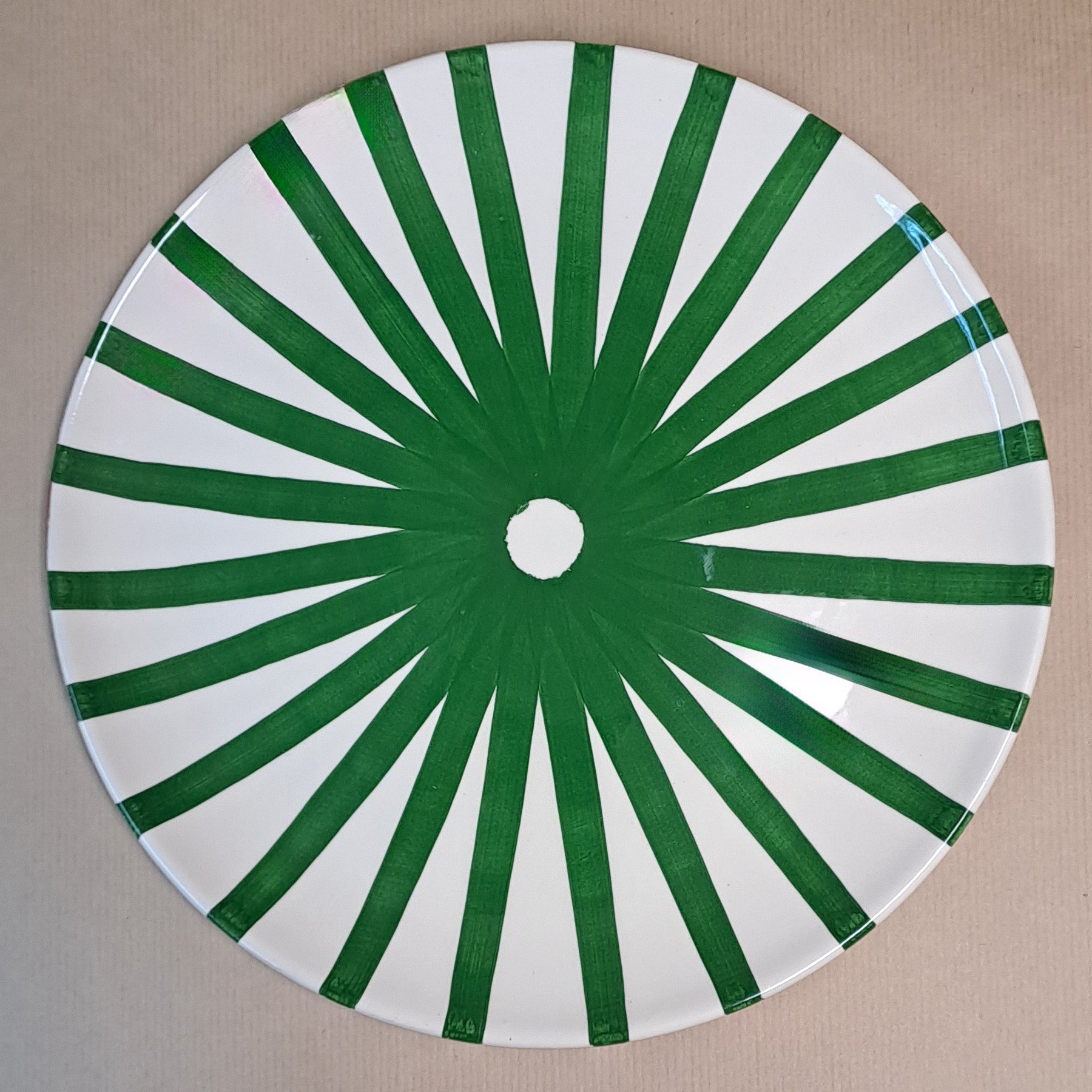 Terracotta Ray Dinner Plate | Green - Image 2