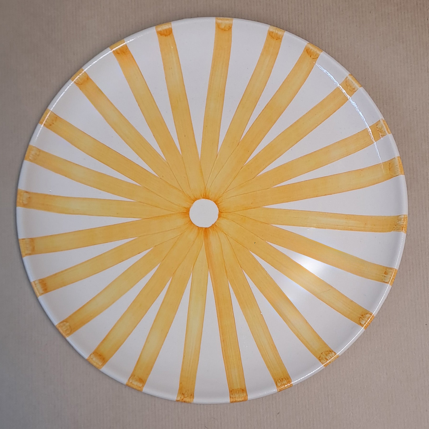 Terracotta Ray Dinner Plate | Yellow - Image 2