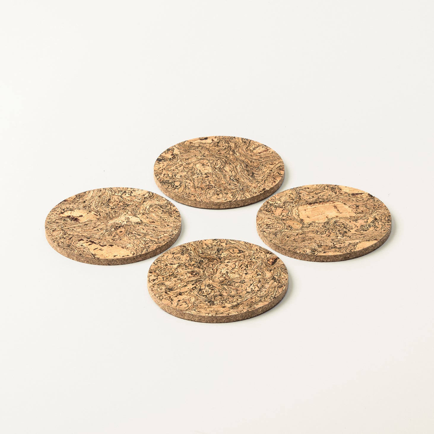 Cork Coasters | Twist Black | Round - Image 2