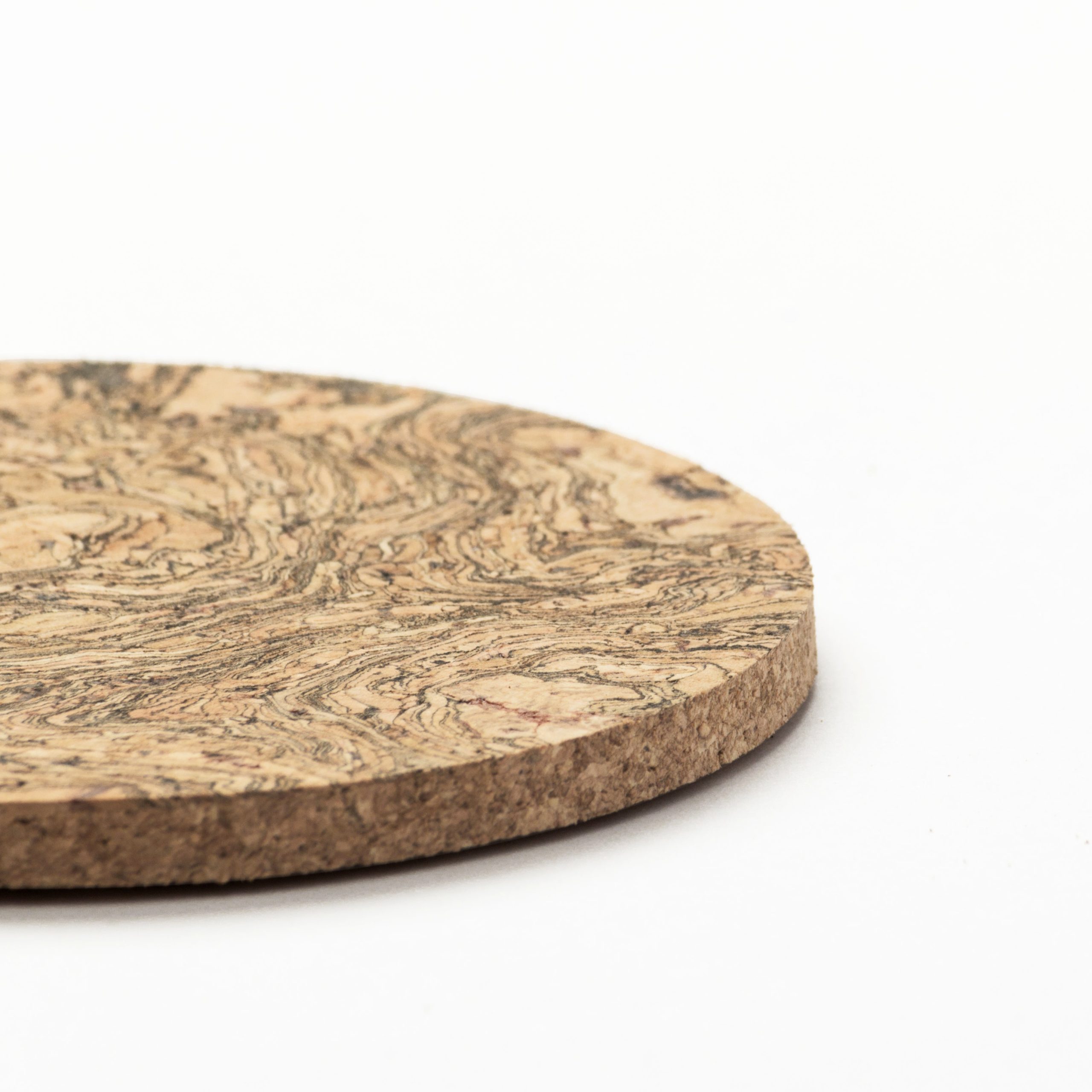 Cork Coasters | Twist Black | Round - Image 3