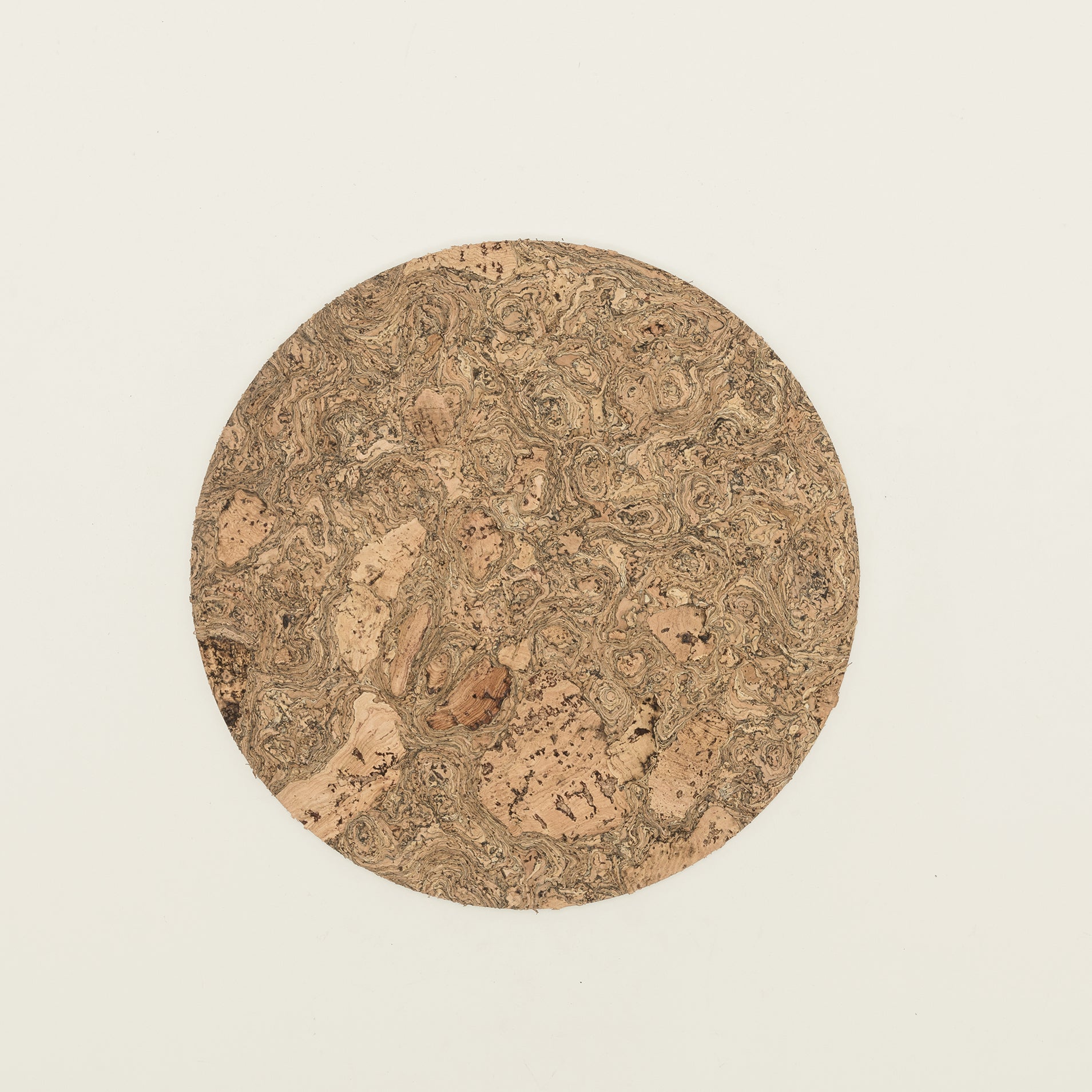 Cork Placemats | Twist Black | Round - Image 2